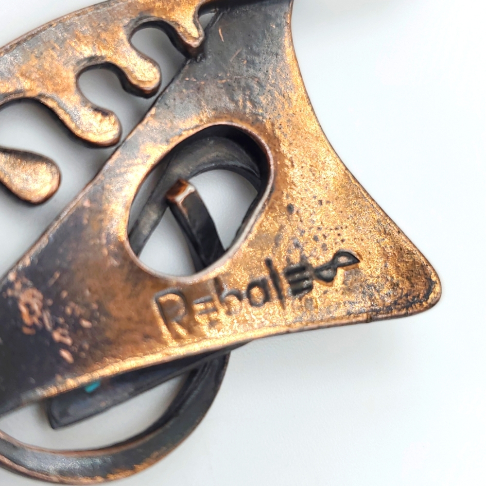 SUPER RARE HUGE Rebates Copper Pendent - Picture 10 of 13